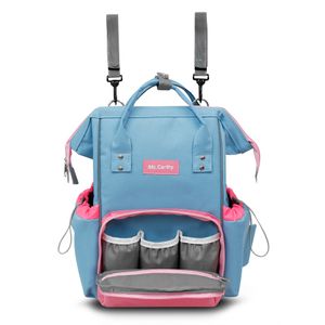 Mochila pañalera McCarthy cielo/rosa 16” pan-16
