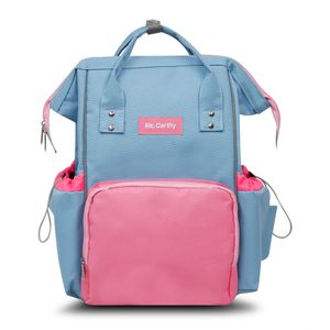 Mochila pañalera McCarthy cielo/rosa 16” pan-16