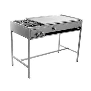 Parrilla mediana de gas lp baja presión con plancha  Ferro  2 quemadores 16543011
