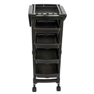 Carrito auxiliar multifuncional negro Letmex t05