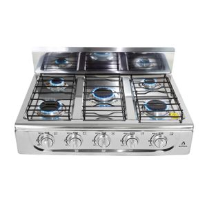 Parrilla De Sobreponer 5 Quemadores SUPRa para gas L.p. 5Q-ta