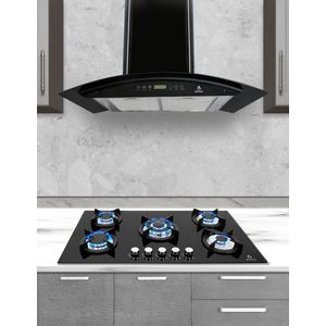 campana extractora 87 cm SUPRa Con Panel touch y 3 niveles de extracclón cc-87-skyfalL