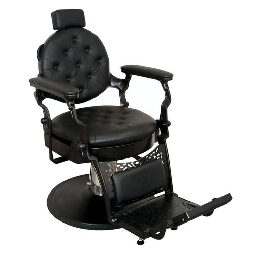 Silla De Barbería Letmex Hidraulica Negro A-08