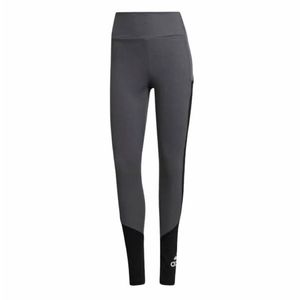 Mallas para dama Adidas designed to move logo grande sport corte alto gris gl4039