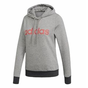 sudadera para dama Adidas essentials linear pullover gris