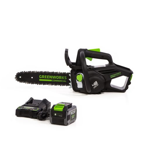 Motosierra GREENWORKS De 48v Incluye Batería Y Cargador 48TH12