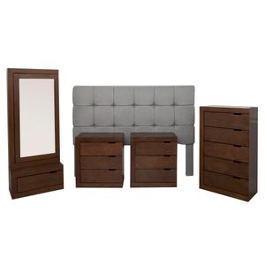 Recámara king size 6 pzas Zuleyma silvana