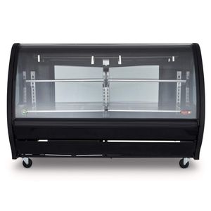 Vitrina refrigerante Torrey vidrio curvo negro tem200cn