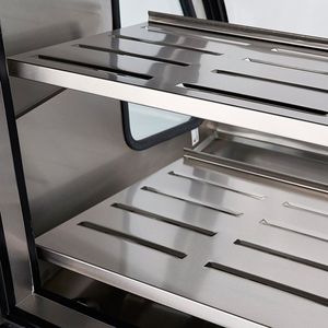 Vitrina exhibidora Torrey acero inoxidable drd3