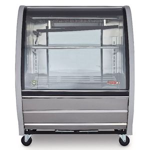 Vitrina exhibidor Torrey 1 metro acero inoxidable tem100ai