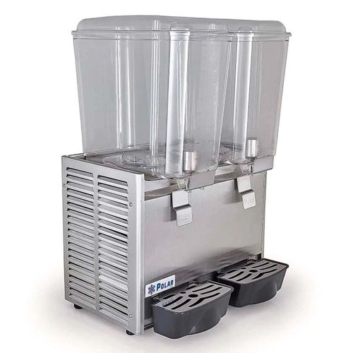 Dispensador De Bebidas Torrey 2 Tazones 18L Acero Inoxidable DB18X2