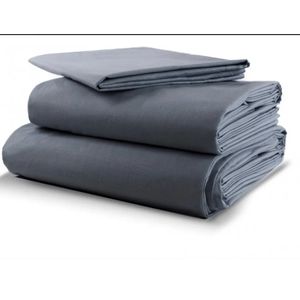 Sábanas de microfibra B.Kind & Beyond gris oscuro matrimonial