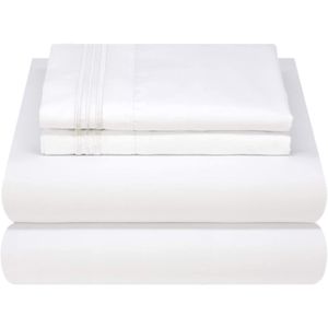 Sábanas de microfibra B.Kind & Beyond blanco matrimonial