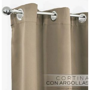 Cortinas blackout B.Kind & Beyond beige oscuro 2 Piezas
