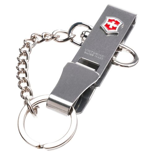 Llavero Multiclip Con Cadena Victorinox Gris 4.1859