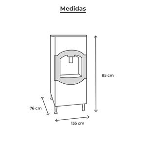 Dispensador de hielo 80 kg dhc80