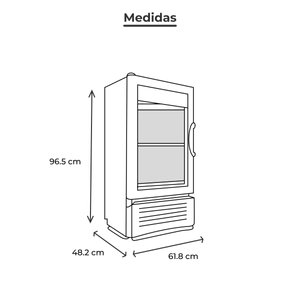 Refrigerador vertical cobalt 4 vr04 cob