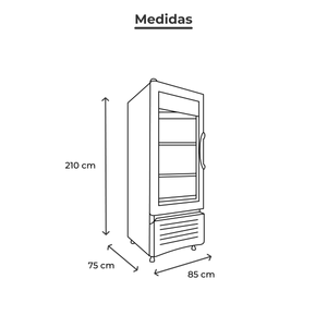 Refrigerador vertical cobalt  2 vr25 cob