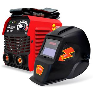 Soldadora inversor 110v Weldtech rojo wf-120p