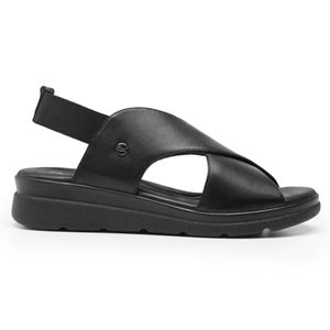 Sandalia Casual Para Dama Flexi Negro 124201