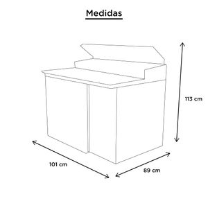 Mesa de preparación y refrigeración Torrey 6 insertos acero inoxidable ppt24-01r1s