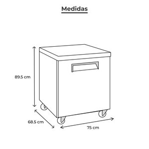 Mesa fría Torrey acero inoxidable mfb-27