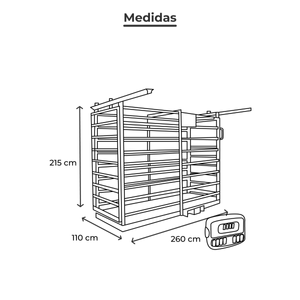 Báscula ganadera Torrey recargable 2000kg pg2000