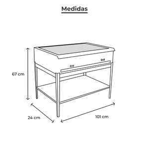 Asador menor acero inoxidable Ferro 5 quemadores 16001001