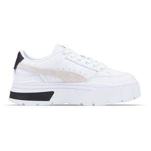 Tenis casual para dama Puma mayze stack blanco 384363 01