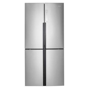 Refrigerador bottom mount Haier gris hqm458bknss0