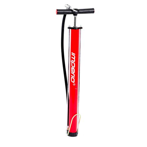 Bomba De Aire Veloci Para Bicicleta Grande 38 x 500 mm Roja