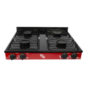 Parrilla 4 quemadores IUSA roja 604979