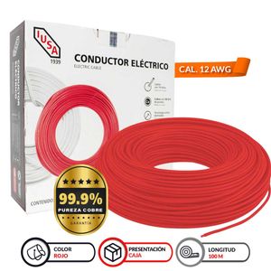 Alambre thw-ls/thhw-ls IUSA 12 awg rojo 300884