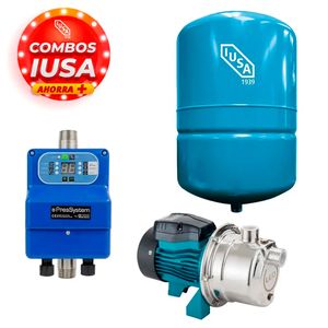 Combo IUSA bomba jet + smart pressystem + tanque presurizado 268576