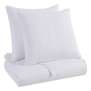 Colcha de microfibra B.Kind & Beyond blanco matrimonial