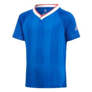 Playera para niño Adidas fútbol azul cf6701