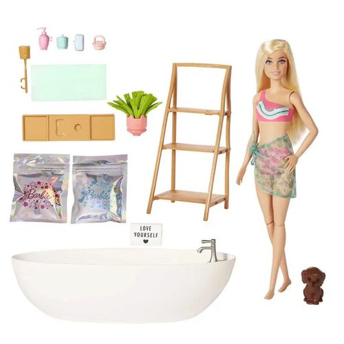 Muñeca Barbie Baño De Burbujas HKT92