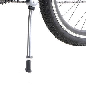 Parador pata central Veloci de aluminio para bicicleta con extensión