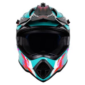 Casco cross BDS xl verde htr x4