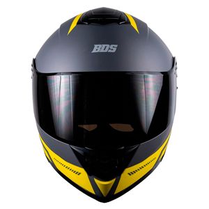 Casco abatible BDS m gris bz-yellow