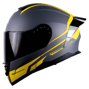 Casco abatible BDS m gris bz-yellow