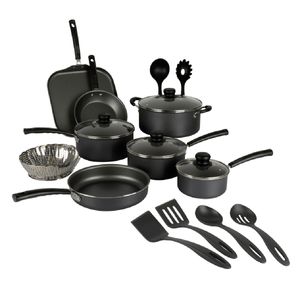 Batería de cocina Tramontina 18 piezas negra 80119545