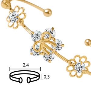 Brazalete Unlimited by ob chapa de oro 18k bbz0134