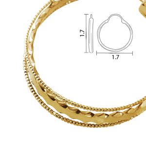 Arracada Unlimited by ob chapa de oro 18k a43202340mm