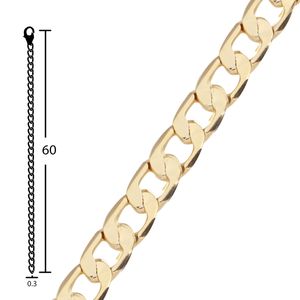 Cadena Unlimited by ob chapa de oro 18k c43263160cm