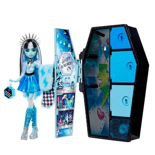 Muñeca Skulltimates Destellos De Horror Frankie Monster High Multicolor HNF75