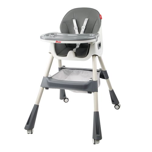 Silla Alta 3 en 1 Eat & Rock Gris