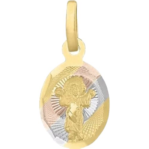 Medalla Mini Oval Niño Divino Joyería M De León Oro 10k