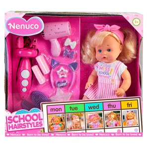 Muñeca Nenuco Peinaditos Para El Colegio Multicolor NFN60000