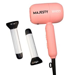 Secadora y rizadora para cabello Timco salmón sdd104